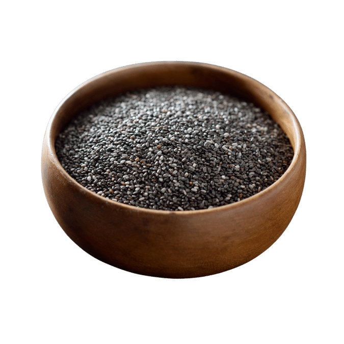 chia seeds in a bowl